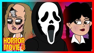 Horror Animation Compilation 8 M3gan vs Wednesday vs Scream [upl. by Bender]