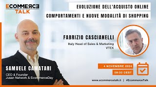 EcommerceTalk presenta Evoluzione dellacquisto online  comportamenti e nuove modalità di shopping [upl. by Suivatal]