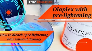 How to Use Olaplex with Bleach  Olaplex with PreLightener Before and After results [upl. by Eenaffit]