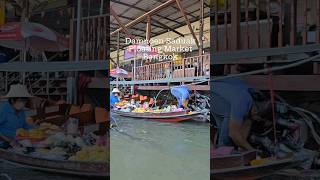 Damnoen Saduak Floating Market Bangkok🤩🍜bangkok thailand asia damnoensaduak floatingmarket [upl. by Atilahs602]