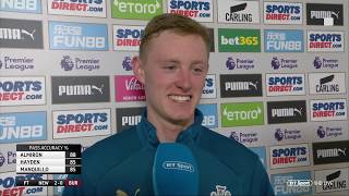 quotI am living the dreamquot  Newcastle star Sean Longstaff reacts to Burnley win [upl. by Sower360]