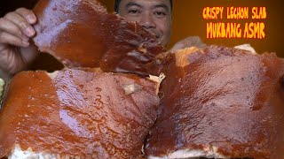 CRISPY LECHON SLAB  ASMR MUKBANG [upl. by Adnil]