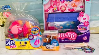 Unboxing some awesome sensory fish toyscheck out the aquarium 🦋asmr unboxingvideo [upl. by Enilehcim]