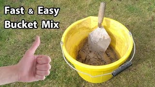 How to Mix small amount of Sand Cement Mortar by hand [upl. by Enitsirt791]