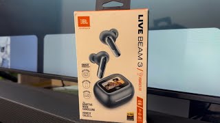 JBL Live Beam 3 Unboxing  Earbuds With Display 😍 AirPods Pro 2 Vs JBL Live Beam 3  APS TECH [upl. by Delos]