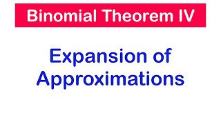 Binomial Expansion Of Approximations  SHS 1 ELECTIVE MATH [upl. by Sabino288]