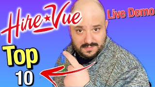 Hirevue Interview Tips  10 Most Common Hirevue Questions and Answers [upl. by Alvera]