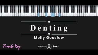 Denting  Melly Goeslaw KARAOKE PIANO  FEMALE KEY [upl. by Aivatnohs]