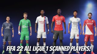 FIFA 22  Ligue 1  Every player with Real face [upl. by Hahseram]