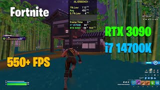 i7 14700K amp RTX 3090  Fortnite Performance Mode [upl. by Wanids]