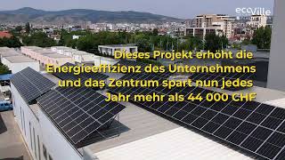 Solaranlage mit einer Kapazität von 120 kWp fürs Möbel und Textilhandelszentrum wurde installiert [upl. by Neo892]