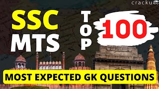 Top 100  SSC GK Questions 🔥 for MTS 2022  SSC MTS General Knowledge Questions [upl. by Aretta]