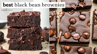 Best Black Bean Brownies Recipe Healthy [upl. by Lancaster]