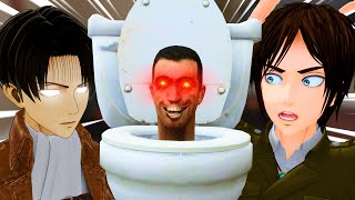 Eren and Levi VS Skibidi Toilet [upl. by Nileuqaj628]