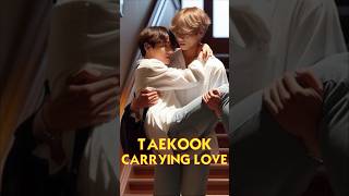 Taekook Carrying Love taekook taekookshorts taekooklovestoryshorts [upl. by Eelsel]