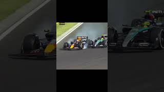 max verstappen vs lewis hamilton Hungary crash formula 1 2024 f1 crash cars youtubeshorts [upl. by Glen]