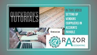 QuickBooks Tutorial Setting Up Vendors suppliers In Accounts Payable [upl. by Cloe789]