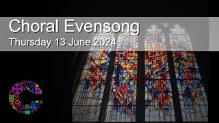 Choral Evensong  Thursday 13 June 2024  Chester Cathedral [upl. by Orimisac607]