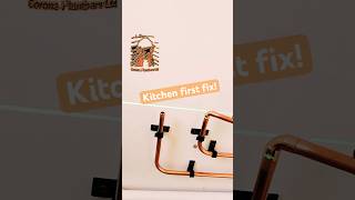 Kitchen first fix minimum fittings plumber plumbing plumbers diy [upl. by Nylhsa725]