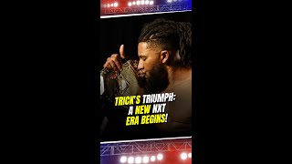 Trick Williams Wins NXT Title Triple H Hails New Era NXT TrickWilliams WWE shorts [upl. by Ayotahc]