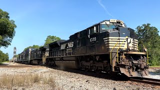 Norfolk Southern EMD SD70ACe 1039 Leads NS 29F at Crawford FL [upl. by Einra]