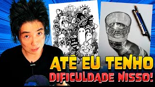 5 desenhos DIFÍCEIS que POUCOS DESENHISTAS CONSEGUEM fazer [upl. by Ardiedak]