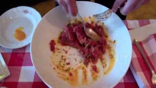 Bistro Madeleine  How to prepare the perfect Steak tartare [upl. by Elyl]