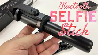 Selfie Stick with Detachable Bluetooth Remote and Tripod Review [upl. by Akin]