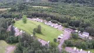 Glencoe Campsite And NTS Visitor Centre Aerial [upl. by Llednahc420]