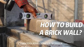 HOW TO BUILD A BRICK WALL [upl. by Anyala]