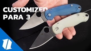 Spyderco Para 3 How to Customize Your Knife  Knife Banter Ep 53 [upl. by Esmaria561]