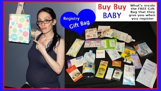 Buy Buy Baby Registry Gift Bag Whats Inside the FREE Gift Bag That They Give You for Registering [upl. by Editha36]