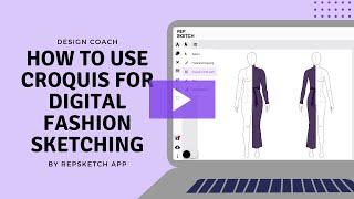 How to use croquis for digital fashion sketching [upl. by Debbra]