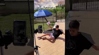 TUTORIAL Invisible prank TREND 👀result😂 trend magic tutorial backstage creativeshorts [upl. by Enitsahc]