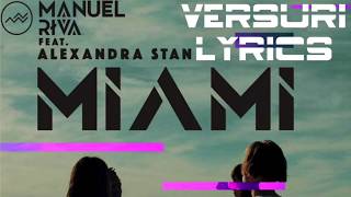 Manuel Riva Feat Alexandra Stan  Miami Lyrics  Versuri [upl. by Brock]