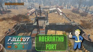 Fallout 4 Abernathy Farm Fort No mods settlement tour with roleplaying elements [upl. by Aleik]