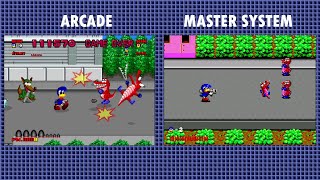 Arcade Vs Master System  Dynamite Dux [upl. by Burget]