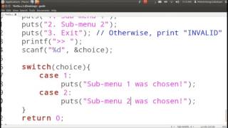 C basics Menu Part 1 [upl. by Haseefan231]