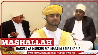 HARUSI YA MJUKUU WA MAALIM SEIF SHARIF RAISI WA ZANZIBAR AHUDHURIA [upl. by Ackerley]