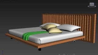 3ds max  Modern Bed Tutorial [upl. by Noxaj]