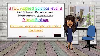 BTEC Applied Science and A level Biology Intrinsic and Extrinsic control of the heart  BioTeach [upl. by Gnuhn742]