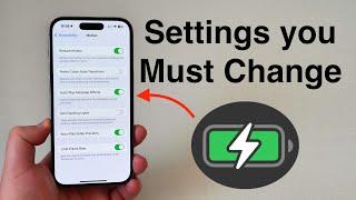 Settings You Need To CHANGE to Save Battery Life on your iPhone [upl. by Saunder480]