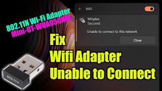 How to Fix 80211N WiFi Adapter connection problems in Windows 11 [upl. by Wilfred]