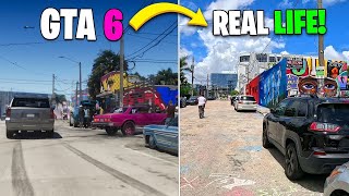 GTA 6 vs REAL LIFE Visiting GTA 6 Trailer Locations [upl. by Aisyat]