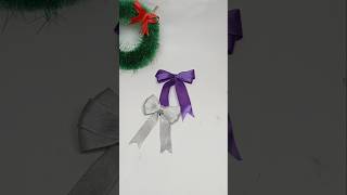 How to make a bow very easily  Bow to keep in gifts 🎁  DIY bow bow shorts diy christmas [upl. by Nairda918]