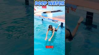 Successfully Swimming in 20ft Deep Water 🔥 swimmingtips swimming learnswimming [upl. by Hepsoj]