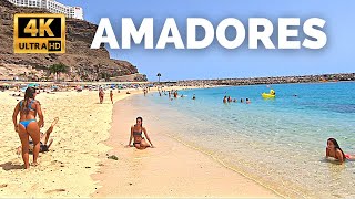 AMADORES Gran Canaria Beach Walk Spain 4K [upl. by Knowle]