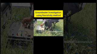 Geologist finding Ground water in plot using Resistivity Method ytshorts groundwatersurvey [upl. by Joaquin950]