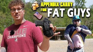 How FAT Guys Can Appendix Carry Best Holster For Big Dudes Fattac Holster [upl. by Lapotin]