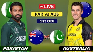 Pakistan vs Australia Live  1st ODI  PAK vs AUS Live  Scores amp Commentary [upl. by Nickolas631]